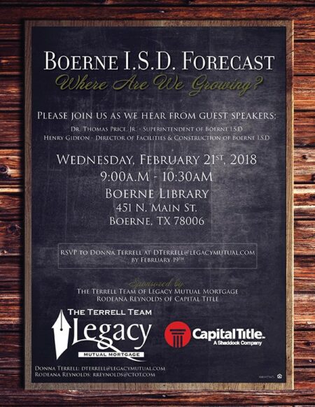 Photo of Boerne ISD Forecast 2018