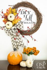 diy-fall-wreath-gray-chevron-burlap-bow-white-pumpkins-200x300  