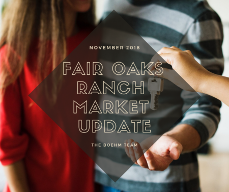Photo of Fair Oaks Ranch November 2018 Market Update