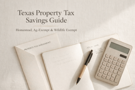 Photo of Texas Property Tax Exemptions Boerne | Ag-Exempt & Homestead