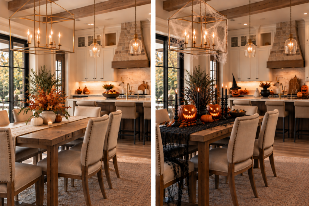 Elegant-Fall-vs.-Spooky-Halloween-Kitchen-1024x683 Fall Curb Appeal Ideas When Selling Your Home Boehm Team Featured Properties Elegant-Fall-vs.-Spooky-Halloween-Kitchen-1024x683