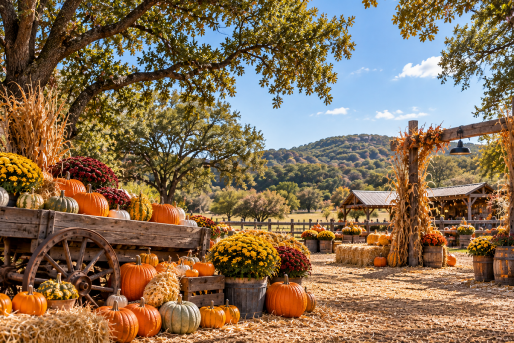 Rustic-Autumn-Pumpkin-Market-in-the-Hills-1024x683 Best Fall Activities Near Boerne, TX In 2026 Boehm Team Featured Properties Rustic-Autumn-Pumpkin-Market-in-the-Hills-1024x683